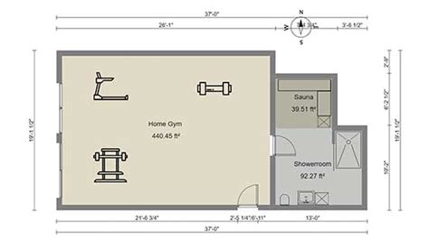 Home Gym Floor Plan Examples - RoomSketcher - balustradellc