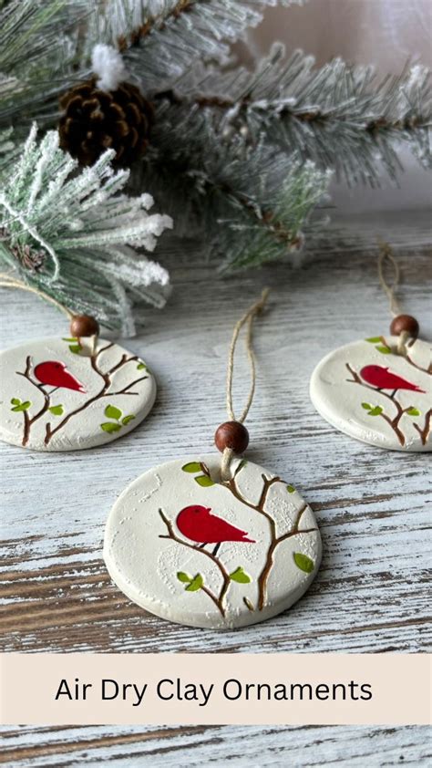 Homemade Air Dry Clay Ornaments - Easy Holiday STEM Craft - muktibox.com