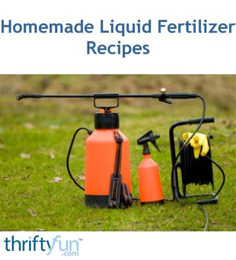 Homemade Liquid Fertilizer Recipes - ThriftyFun - raincitystudios.com