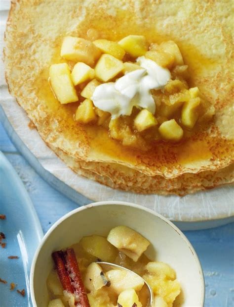 Homemade Pancakes with Spiced Green Apple Compote. #apples - wintechmobiles.com