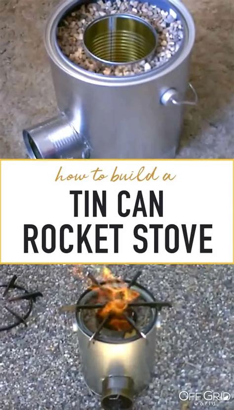 Homemade TIN CAN Rocket Stove - DIY Rocket Stove - balustradellc
