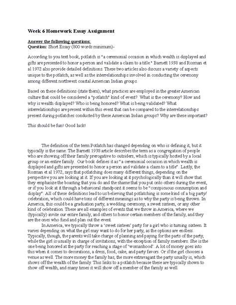Homework E. Essay Question (High Ability) - raincitystudios.com