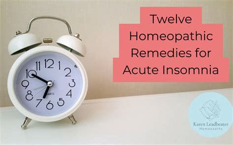 HOMOEOPATHY FOR INSOMNIA