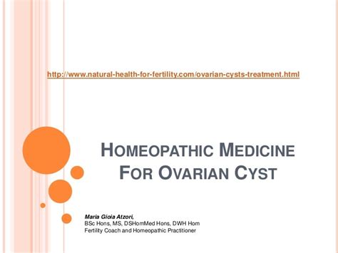 HOMOEOPATHY FOR OVARIAN CYSTS - LinkedIn