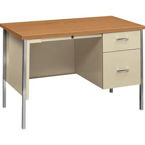 HON 34000 Series Small Office Desk - 2-Drawer - Shoplet.com