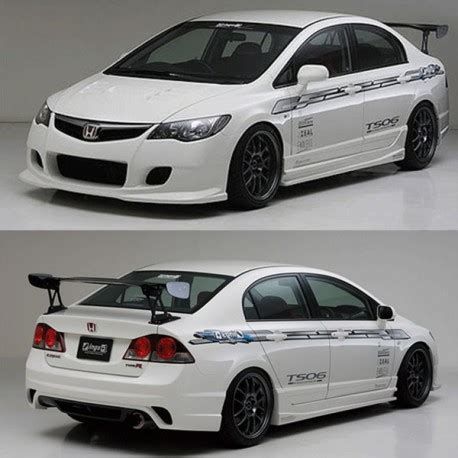 Honda Civic FD INGS Body Kit Installation - balustradellc