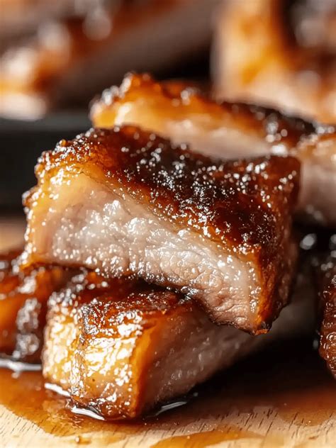 Honey Glazed Crispy Pork Belly - Kevin Is Cooking - balustradellc