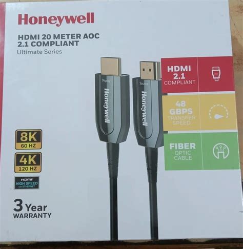 Honeywell HDMI AOC 2.1 Complaint 20 Meters Cable - balustradellc