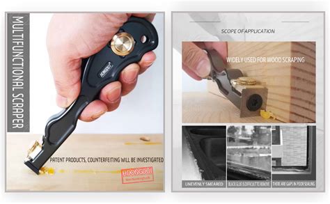HONGDUI 2 in 1 Mini Wood Carbide Scraper Wood … - balustradellc