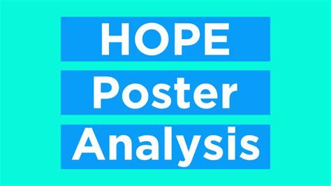 HOPE Poster Analysis - The Creative Hagja