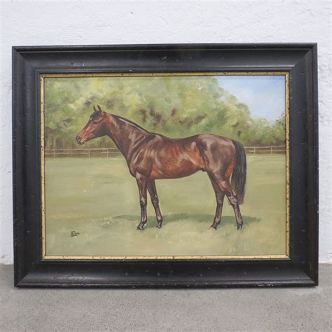 Horse Painting, Framed Original Oil Painting on Canvas ... - Etsy - balustradellc