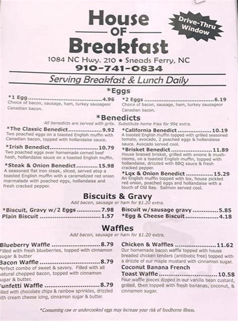 HOUSE of Breakfast Sneads Ferry NC - Facebook