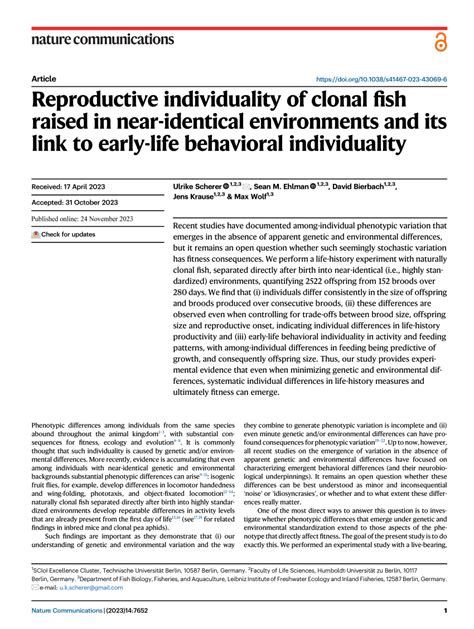 How an unlikely all-female clonal fish species ... - Scoop.it - muktibox.com