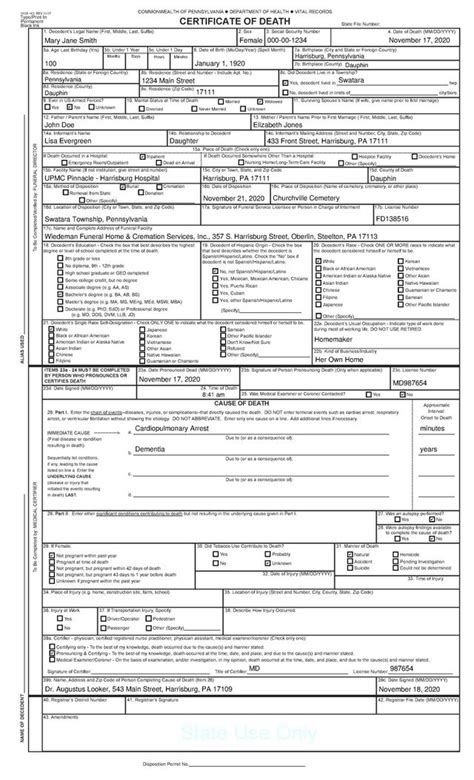 How death certificates are completed - Mass.gov - balustradellc