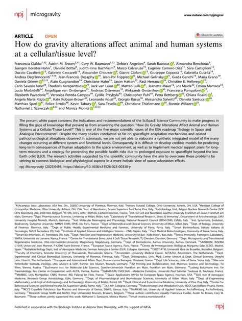 How do gravity alterations affect animal and human systems at a ... - muktibox.com