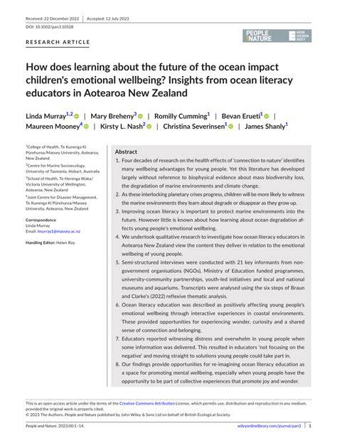 How does learning about the future of the ocean impact children's ... - raincitystudios.com