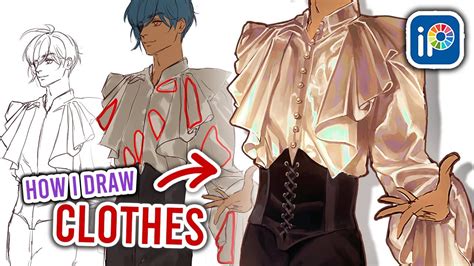 How I DRAW CLOTHES in IBISPAINT | Clothing Folds Study - muktibox.com