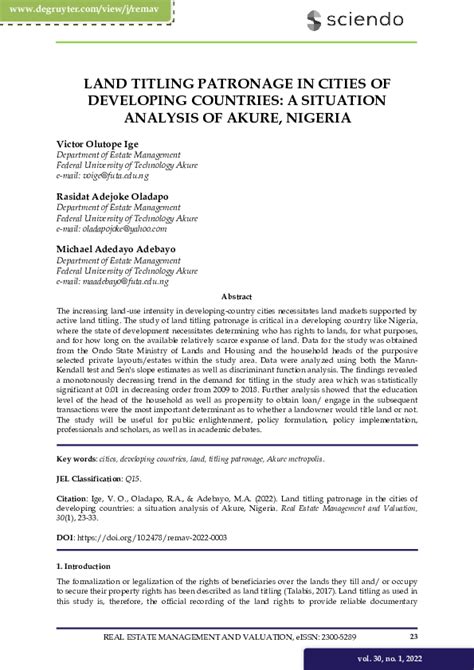 How Land Titling Promotes Prosperity in Developing Countries - balustradellc