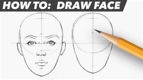How To: Draw Face | Easy Beginner Proportion Tutorial - muktibox.com