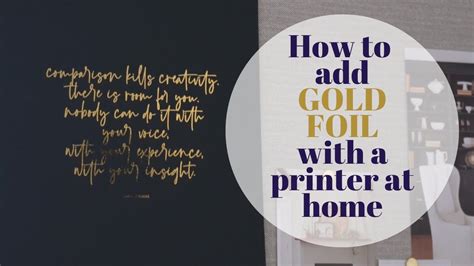 How to: Gold foil lettering prints - Step by Step tutorial - muktibox.com