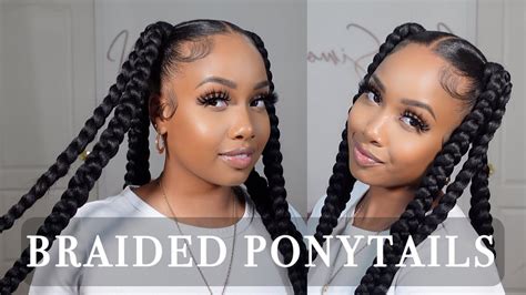 HOW TO : STITCH BRAIDS / PONYTAIL EASY FOR BEGINNERS