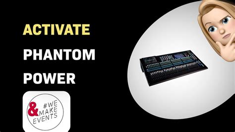 How to Activate Phantom Power on Allen & Heath Qu-32 Mixer - balustradellc