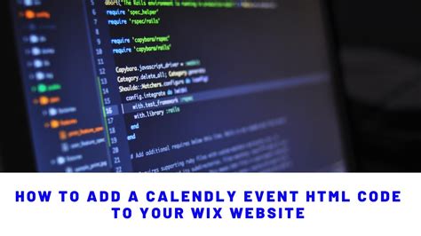 HOW TO ADD A CALENDLY EVENT HTML CODE TO YOUR WIX WEBSITE YouTube