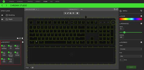 How to add lighting effects on Razer Chroma Studio - balustradellc