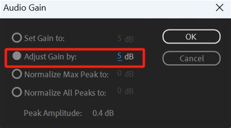 How to adjust audio gain - Adobe Premiere Pro CC - balustradellc