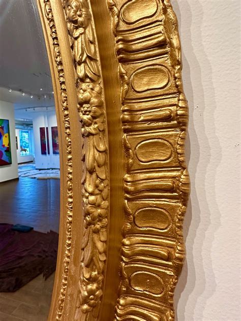 How To Age A Mirror & Create A Gold Ornate Frame - muktibox.com