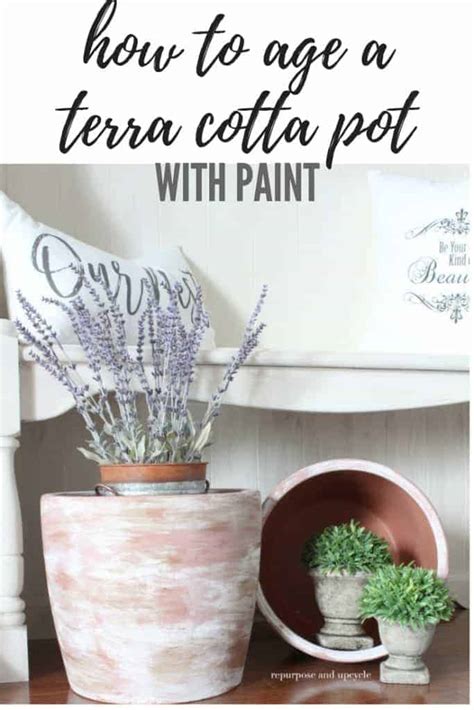 How to Age Clay TerraCotta Pots with Paint - muktibox.com