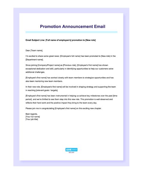 How to Announce a Job Promotion (With Examples) - balustradellc