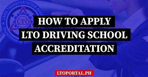 How to Apply for LTO Accreditation for Driving Schools - balustradellc