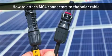 How to attach the MC4 connector to the PV cable - balustradellc