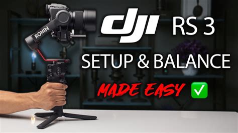 How To Balance DJI Ronin RS3 - COMPLETE Beginner's Guide! - balustradellc
