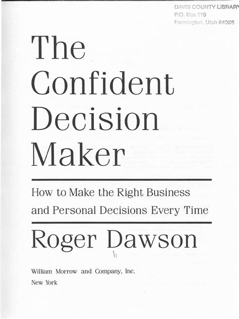 How to be a confident decision-maker - Psychologies - balustradellc