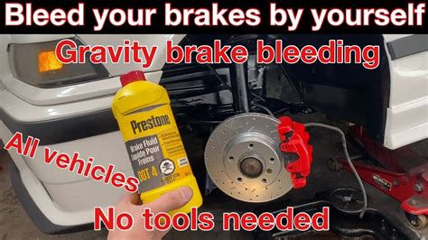 How to bleed your brakes by yourself ( how to gravity bleed your brakes ... - balustradellc