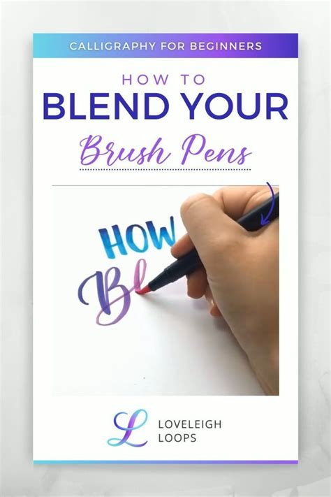 How to Blend with Brush Pens | Easy Blending Tutorial | Calligraphy ... - muktibox.com