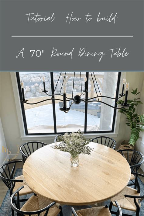 How to Build a 70” Round Dining Table - Honey Built … - balustradellc
