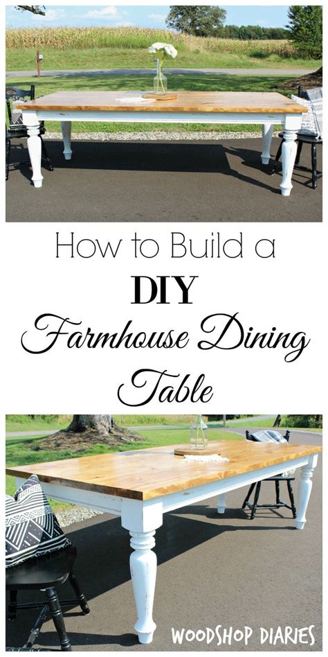 How to Build a Basic DIY Farmhouse Dining Table - balustradellc