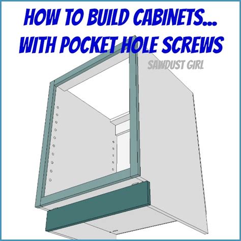 How to build a cabinet with pocket hole screws - balustradellc