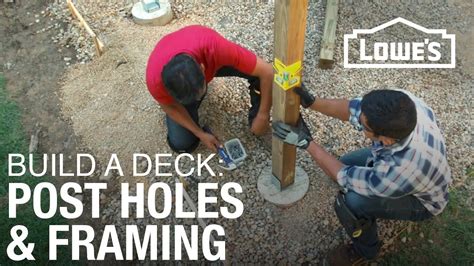How to Build a Deck: Post Holes and Deck Framing - wintechmobiles.com