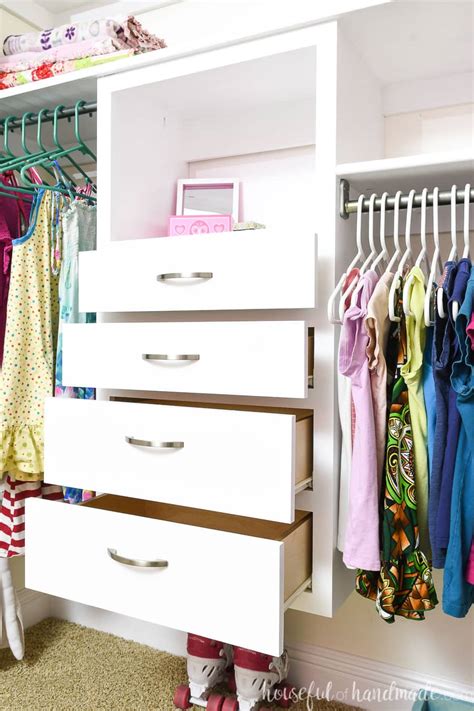 How To Build A DIY Closet Organizer (With Drawers) - balustradellc