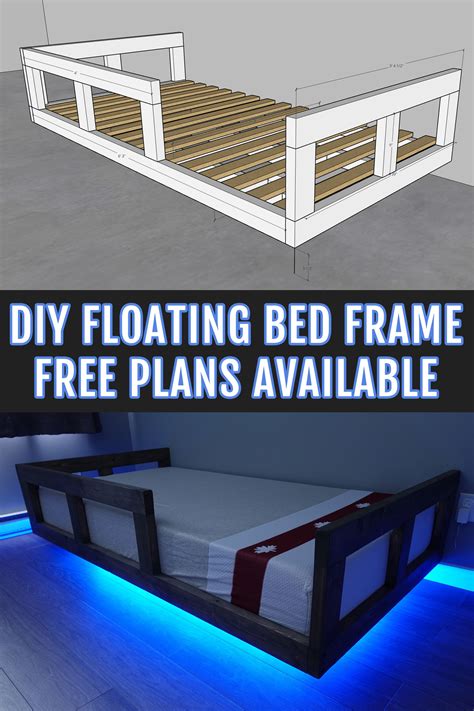 How to Build a DIY Floating Bed Frame - The Spruce - balustradellc