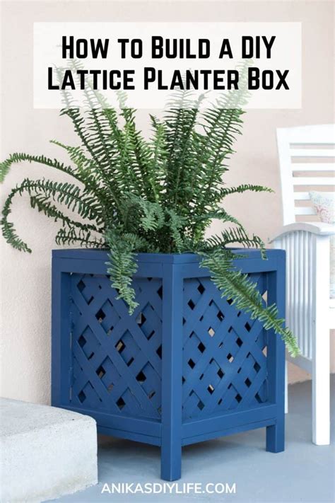 How to build a DIY Lattice Planter Box - balustradellc