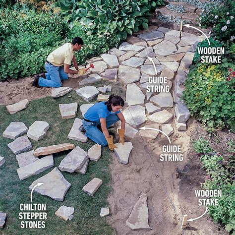 How to Build a Garden Stone Path - HowToSpecialist - balustradellc