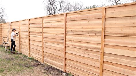 How to Build a Horizontal Cedar Privacy Fence with … - balustradellc
