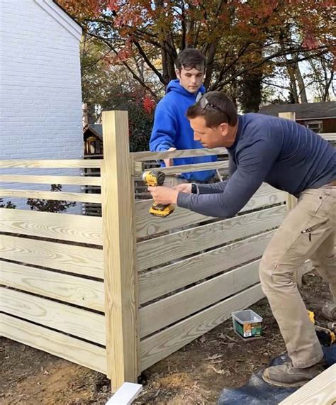 How to Build a Horizontal-Plank Privacy Fence - HGTV - balustradellc