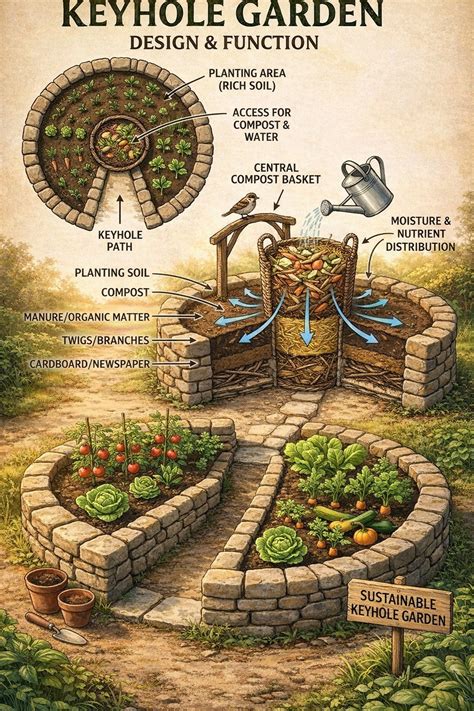 How to Build a Keyhole Garden for Efficient Watering - raincitystudios.com