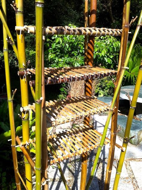 How to build a large bamboo shelf with simple tools - balustradellc